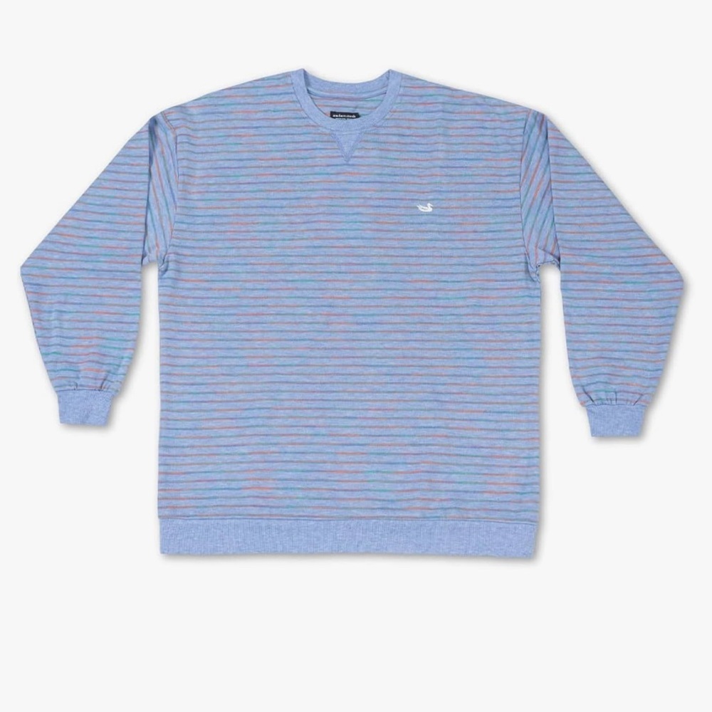 Southern Marsh Blue and Pink Striped Sweater